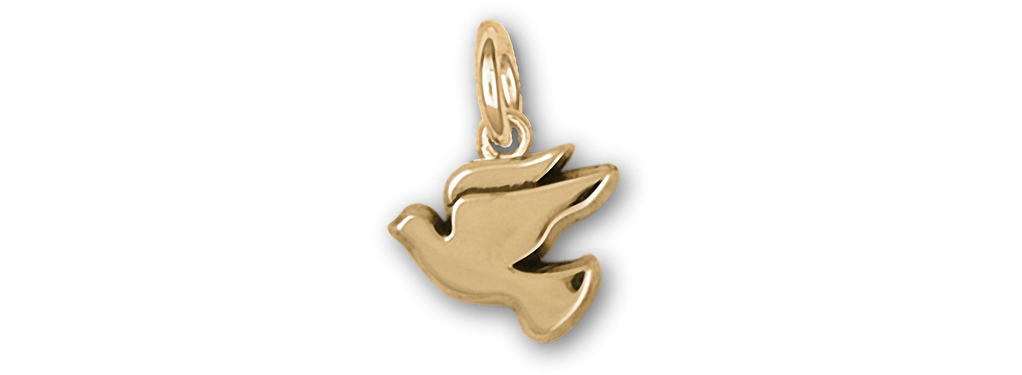 Dove Jewelry 14k Yellow Gold Handmade Dove Charm DVE2-CG