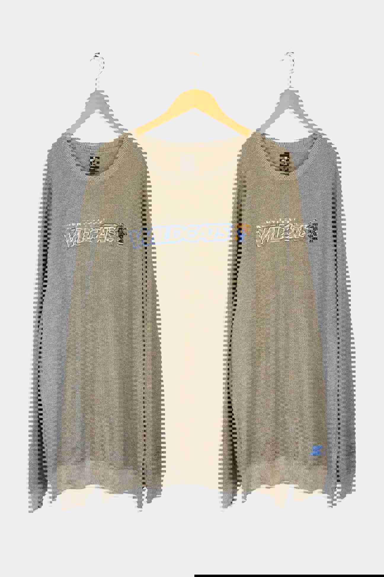 Vintage Starter NCAA Kentucky Wildcats Waffle Knit Embroidered Sweatshirt - Size XL