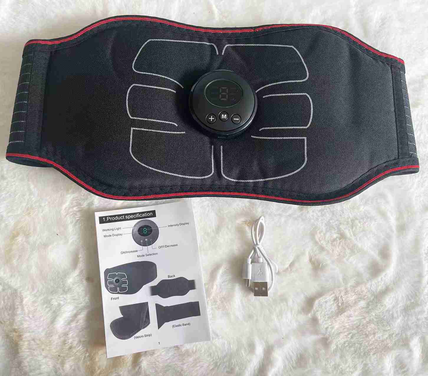 ABS Stimulator, Ab Machine, Abdominal Toning Belt Workout Portable Ab Stimulator for Home & Office Fitness
