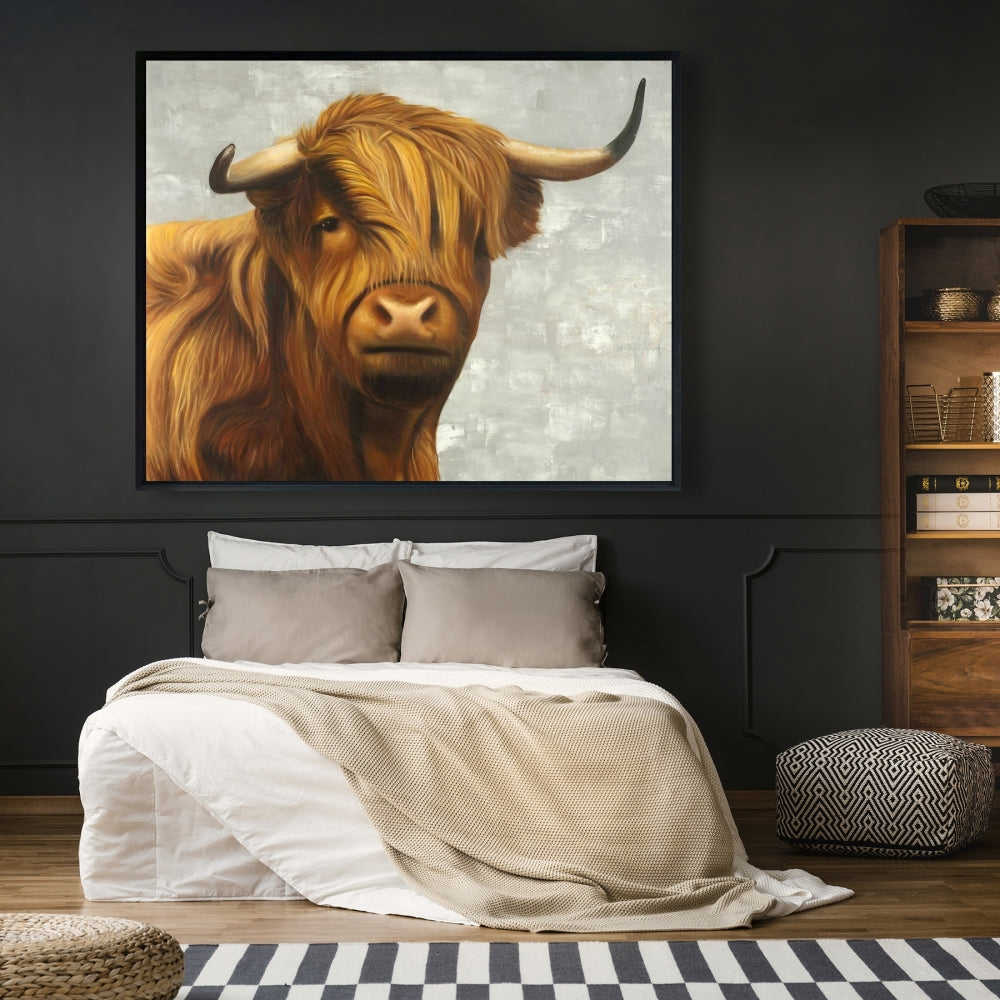 Highland Cattle Fine Art Gallery Wrapped Canvas 24x36