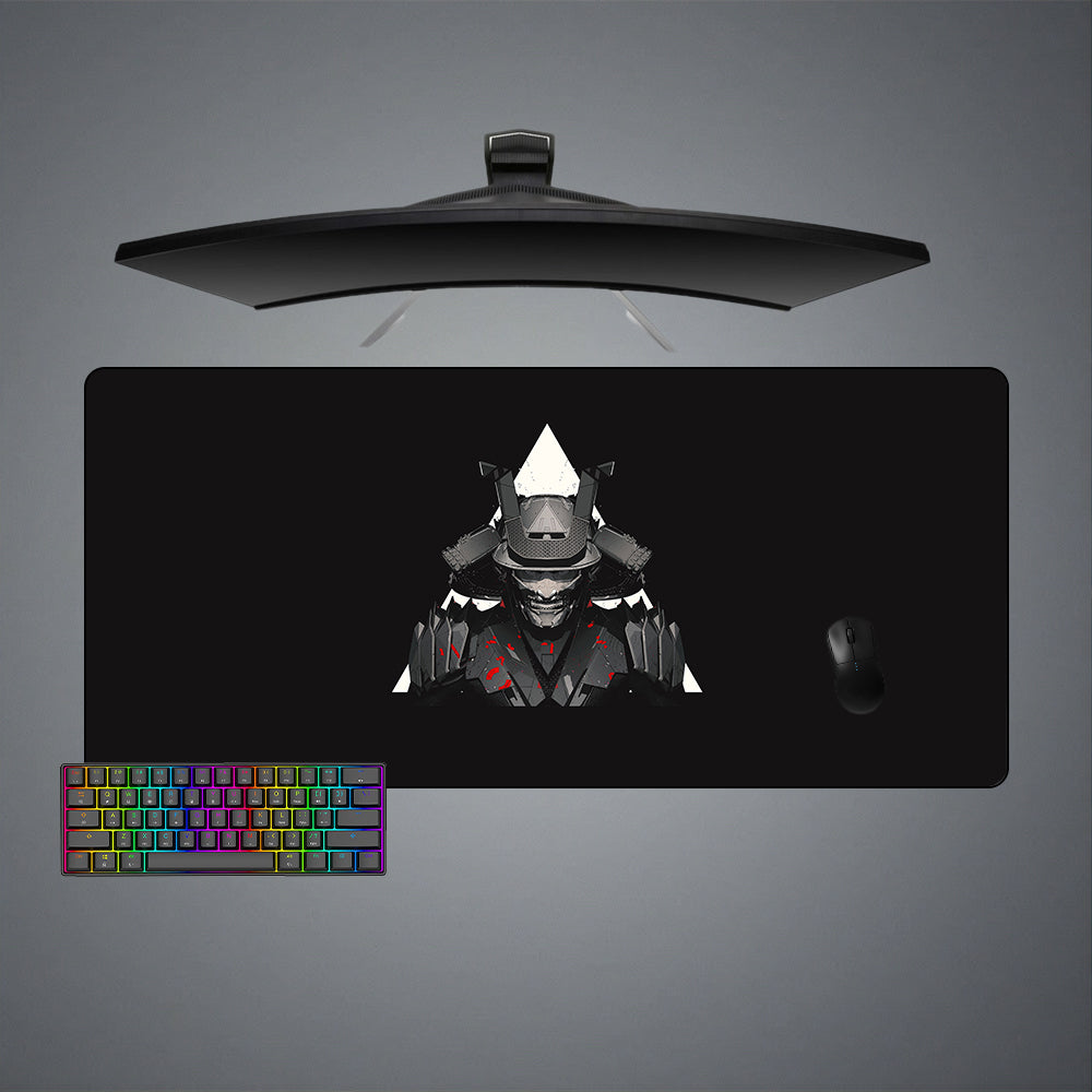 Samurai Triangle Design Gaming Mouse Pad - M-XXL Size for Enhanced Accuracy