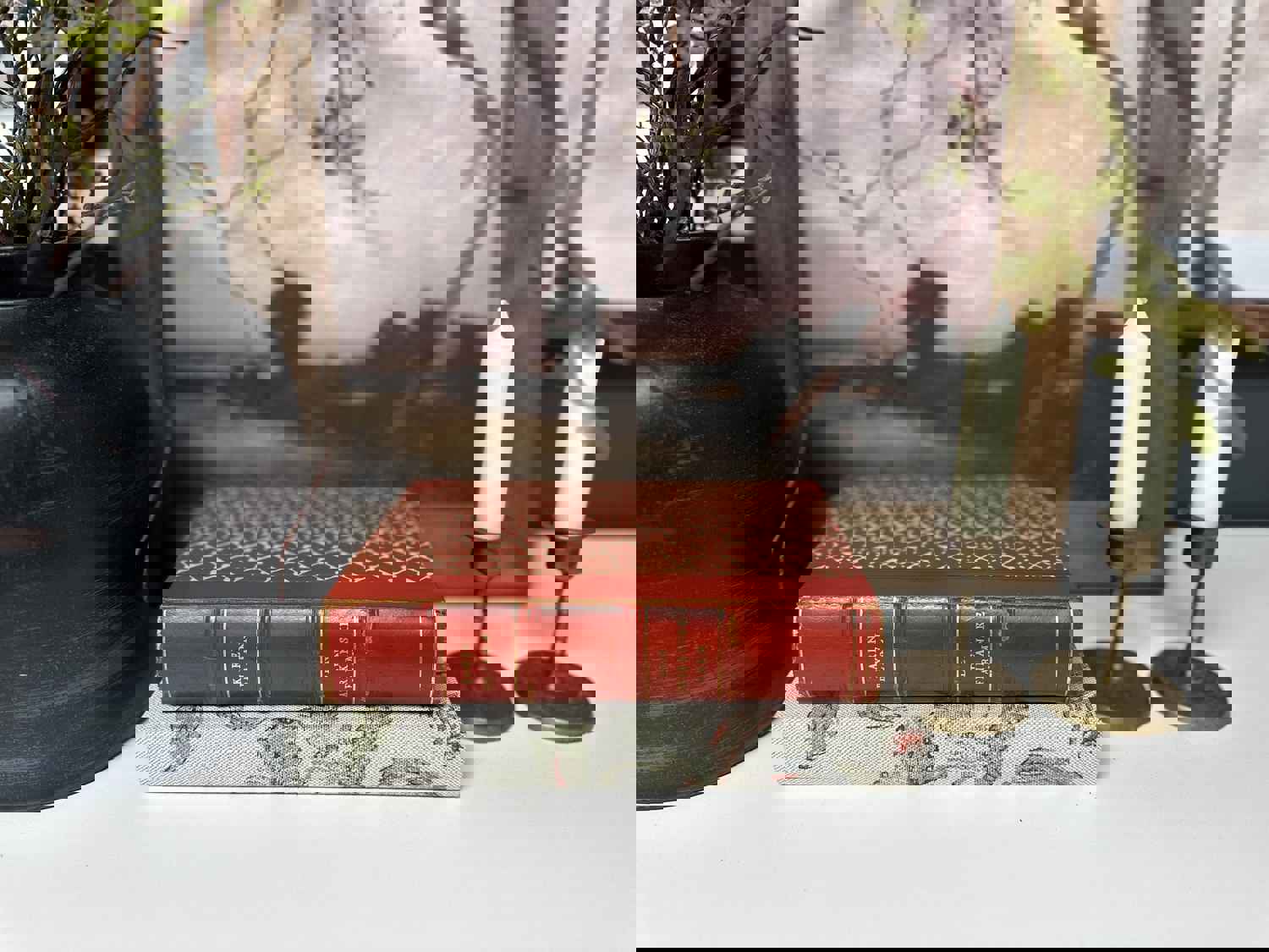 Red Decorative Book Set for Home Decor