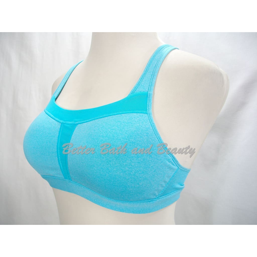 Champion C9 N9587 Duo Dry High Support Wire Free Racerback Sports Bra 36B Turquoise Waters