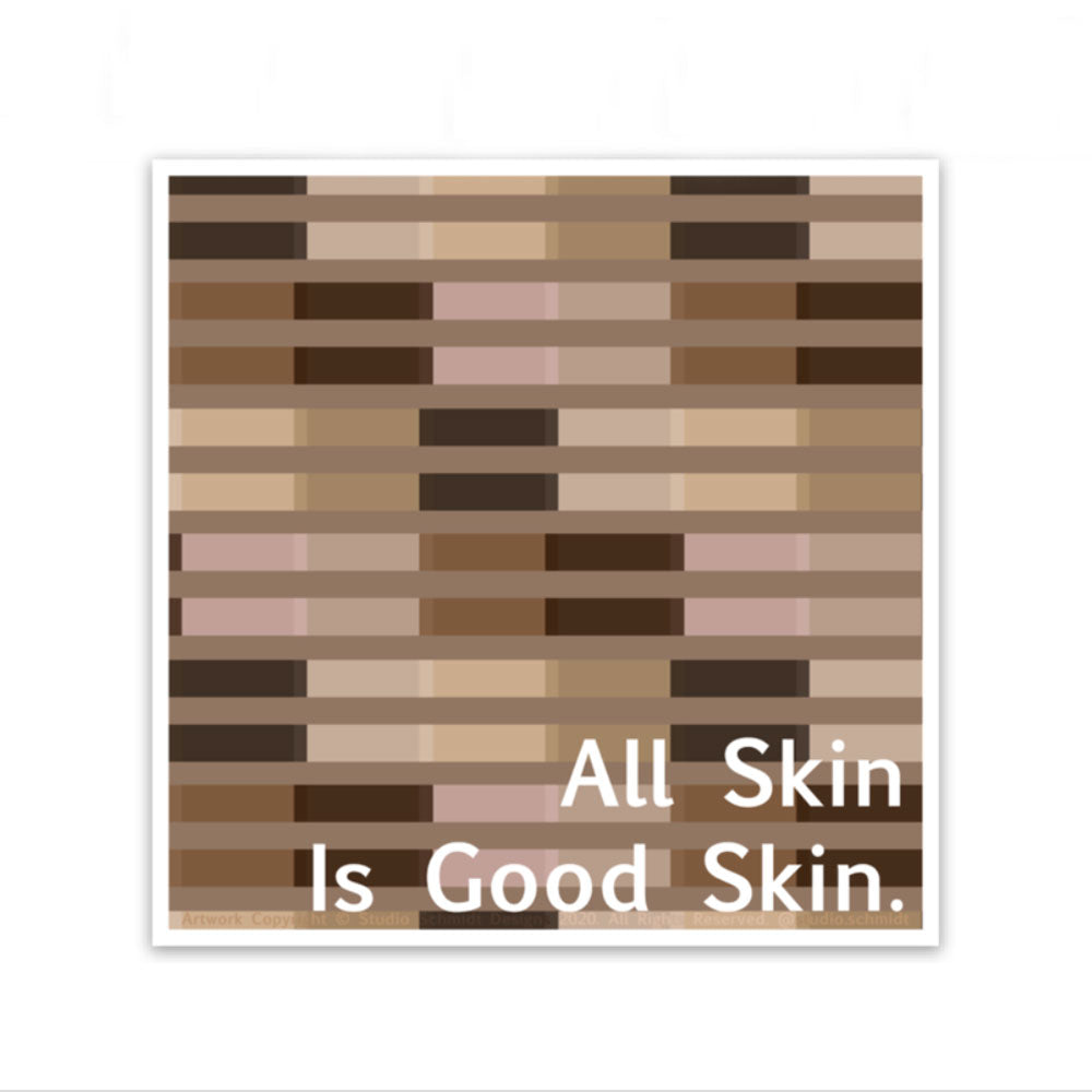 Skin Equality Vinyl Sticker - Waterproof & Scratch Resistant | All Profits Donated To Charity