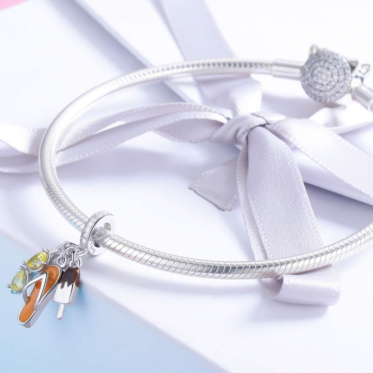 Sterling 925 Silver The Beach Wear Pendant for Pandora & European Charm Bracelets