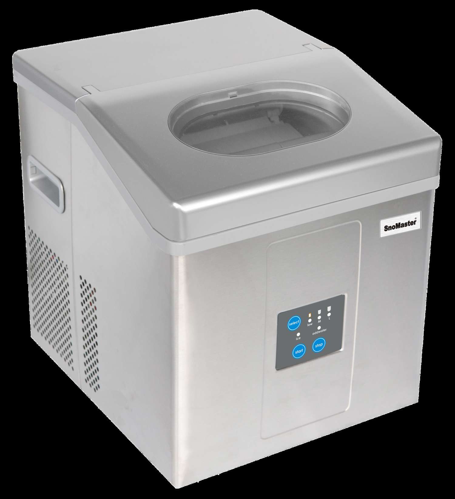 SnoMaster 33lb Portable Ice Maker with Stainless Steel Finish