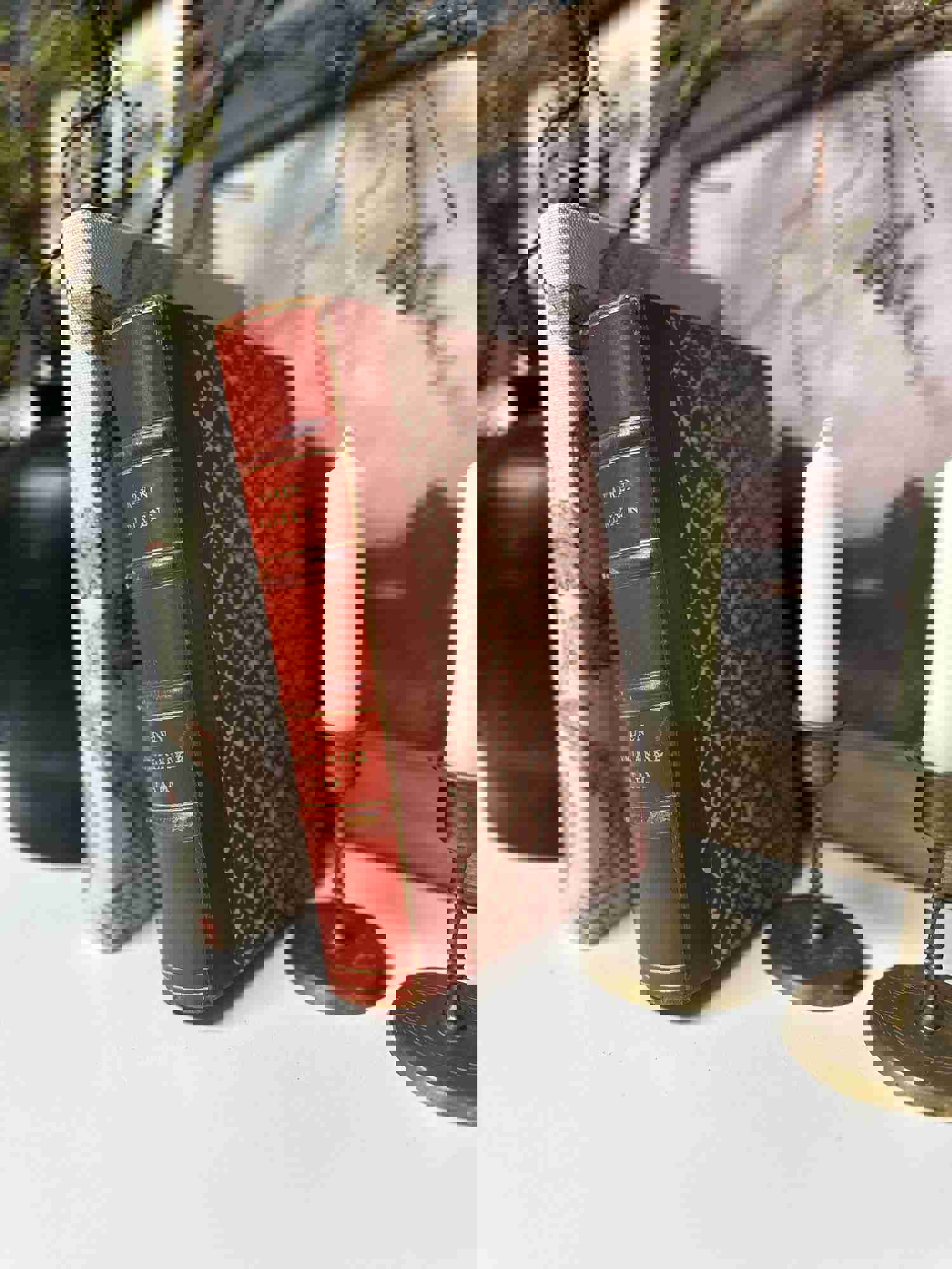 Red Decorative Book Set for Home Decor