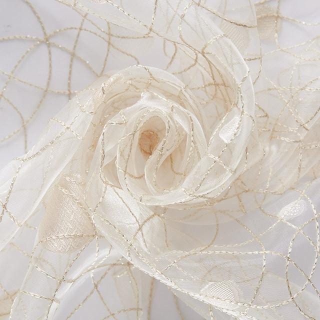 Birds Nest Beige Sheer Curtain