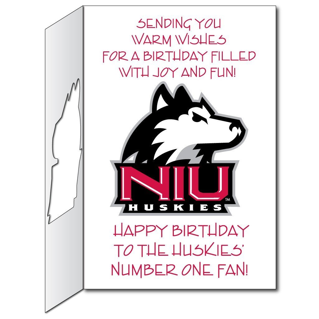 2x3 Giant Northern Illinois Birthday Greeting Card & Yard Sign