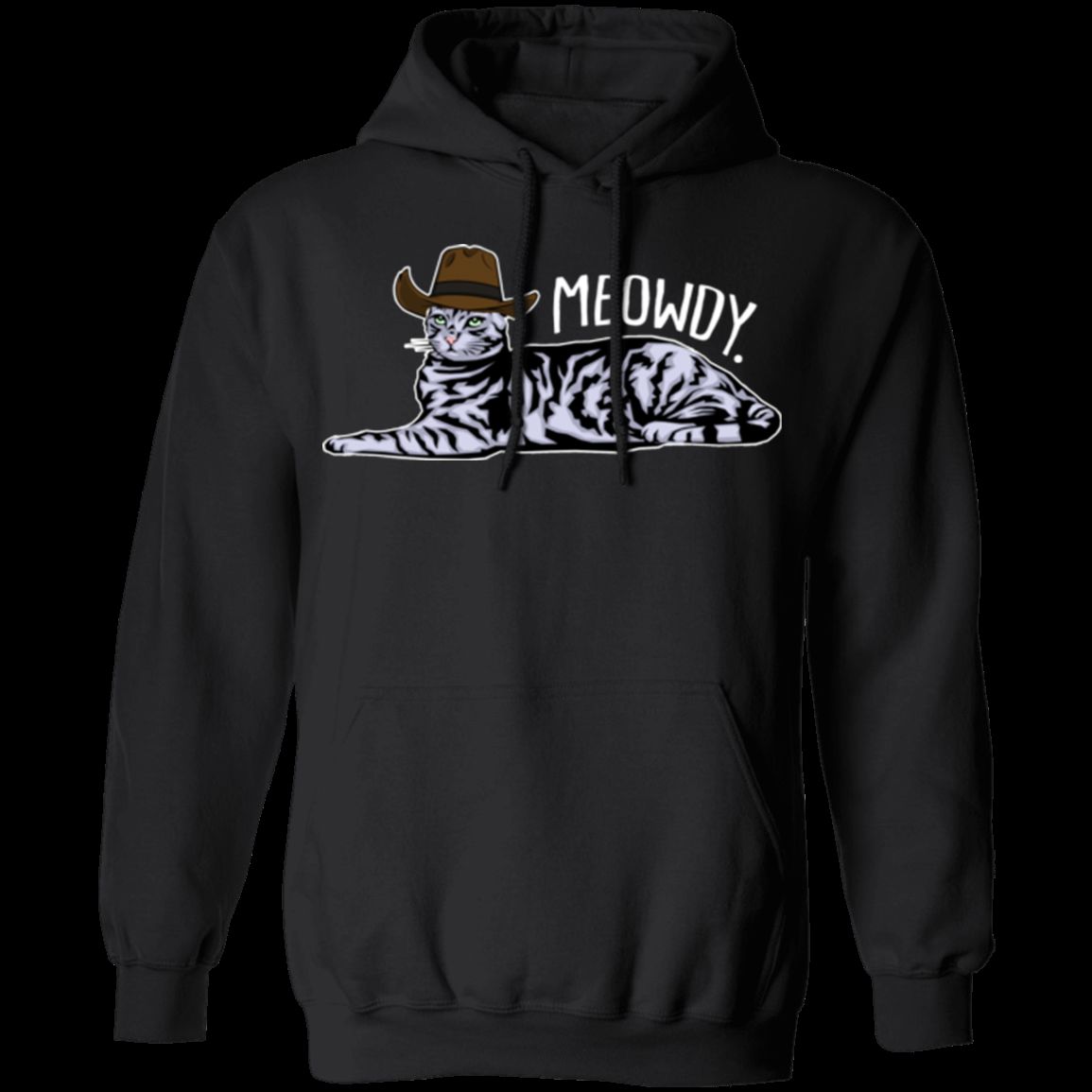 MEOWDY TEXAS CAT LADIES Pullover Hoodie - 8 oz, Unisex, Digital Print