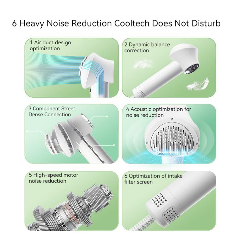 NEX Intelligent Pet Hair Dryer with Blow & Comb Function - Silent & Safe for Dogs & Cats