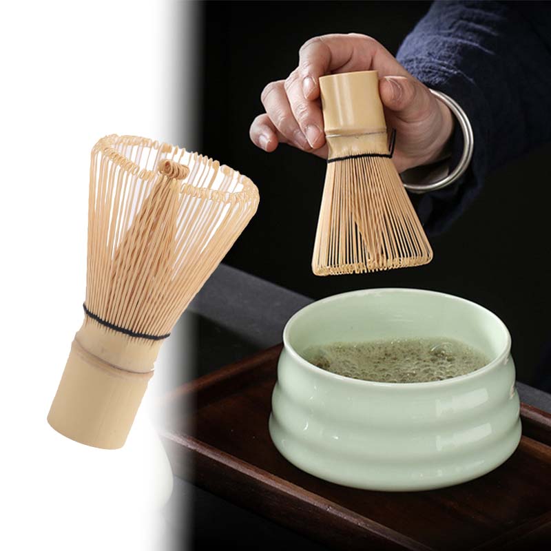 Matcha Tea Brush Set - Bamboo Whisk, Scoop, and Spoon for Traditional Japanese Tea Ceremony