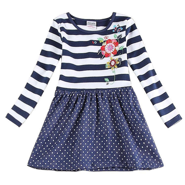 Nova Brand Long Sleeve Girl Dress for Kids - Summer Party Dress