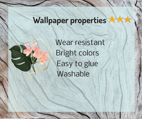 Nature Peel and Stick Temporary Wallpaper - Floral Botanical Vinyl Mural