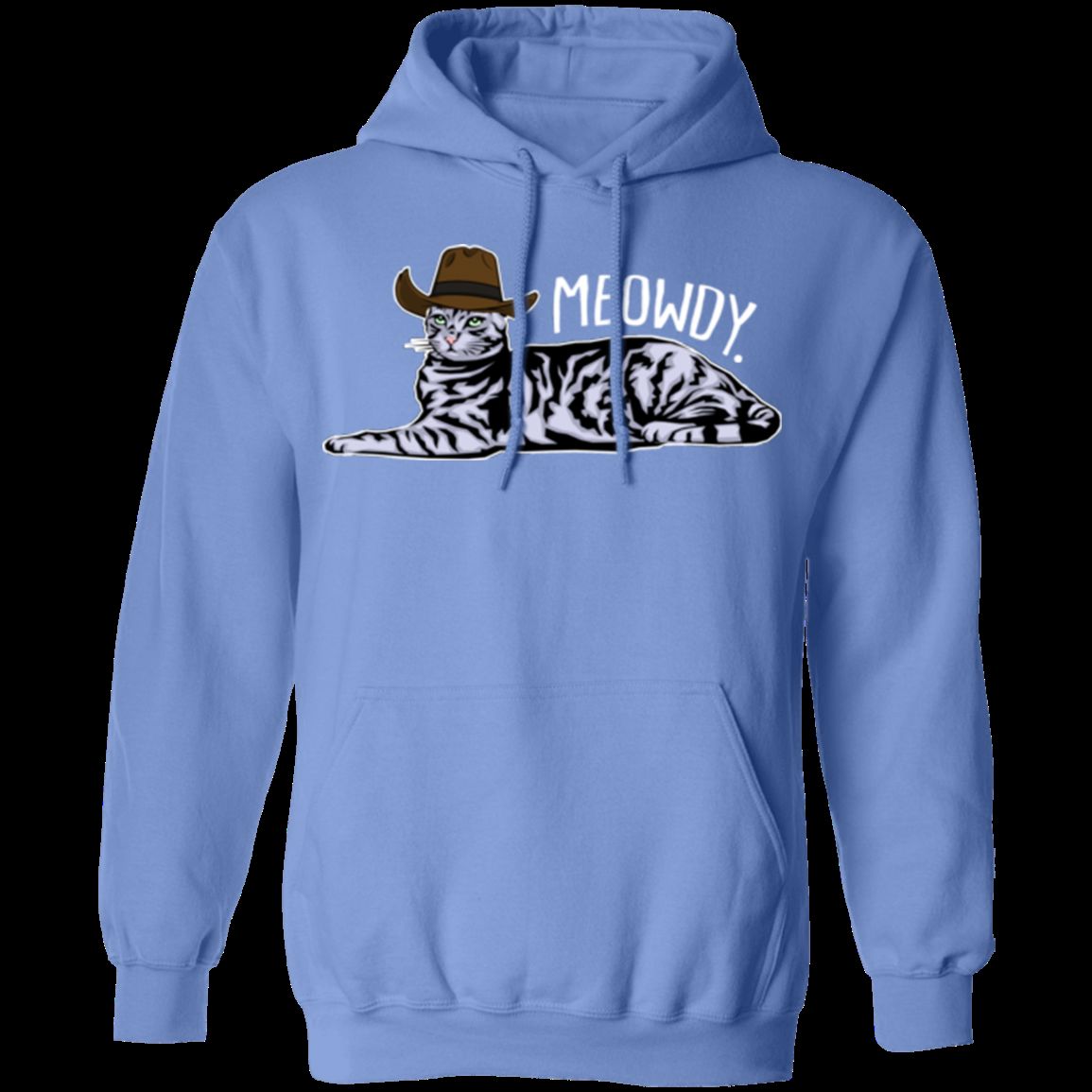 MEOWDY TEXAS CAT LADIES Pullover Hoodie - 8 oz, Unisex, Digital Print