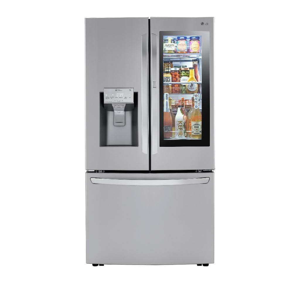 LG Craft Ice Smart Wi-Fi Enabled 29.7-cu ft French Door Refrigerator with Dual Ice Maker and Door-in-Door (Fingerprint Resistant)