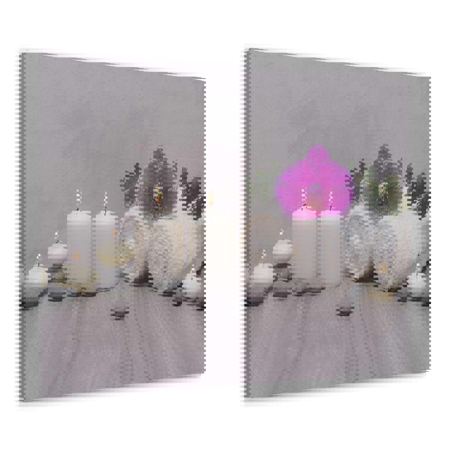 Green Leaves Forest Floral Nature Photography Canvas Wall Art Towel for Home Decor