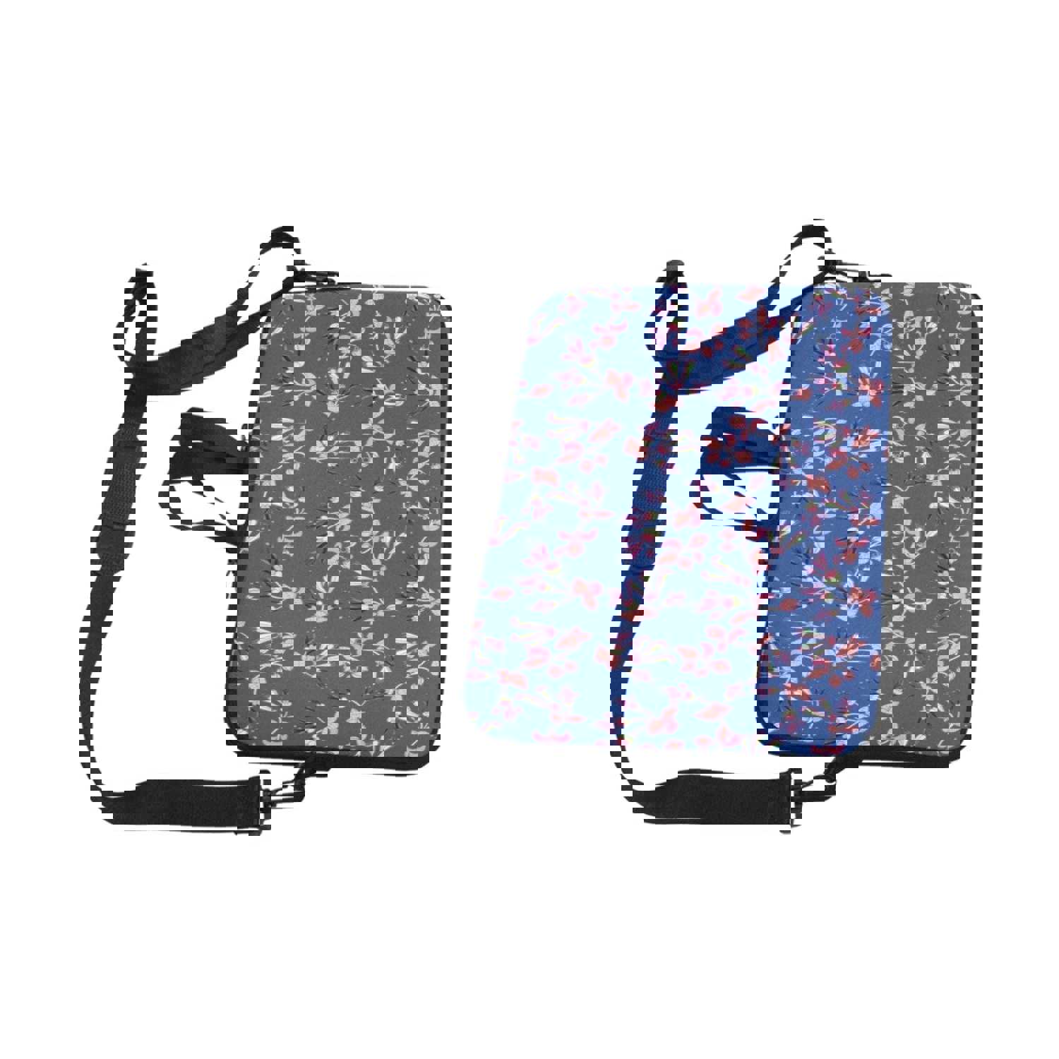 Swift Floral Peach Blue Laptop Handbags 13