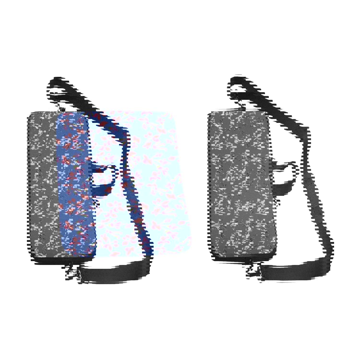 Swift Floral Peach Blue Laptop Handbags 13