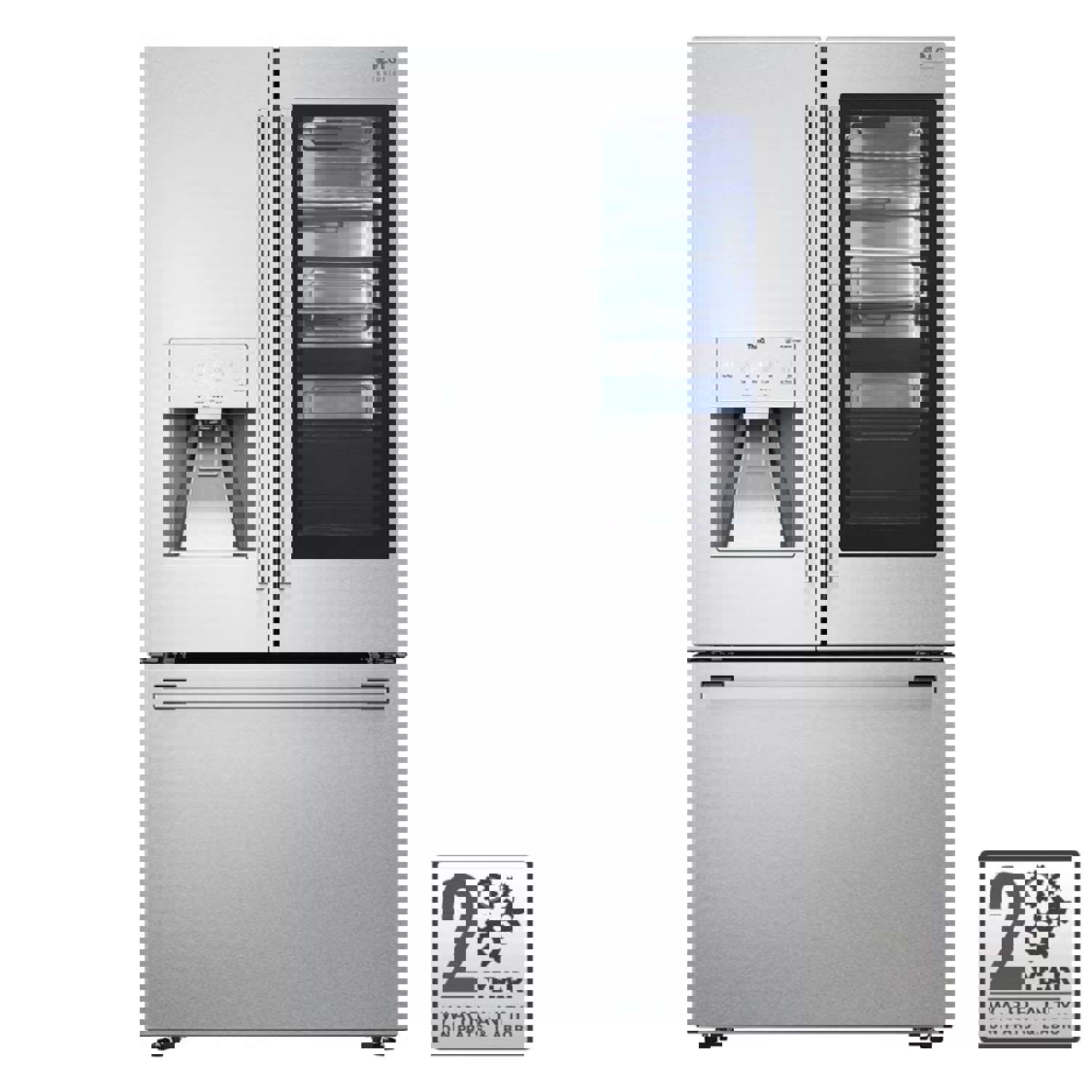 LG STUDIO 24 cu. ft. Smart InstaView® Door-in-Door® Counter-Depth Refrigerator with Craft Ice™ Maker