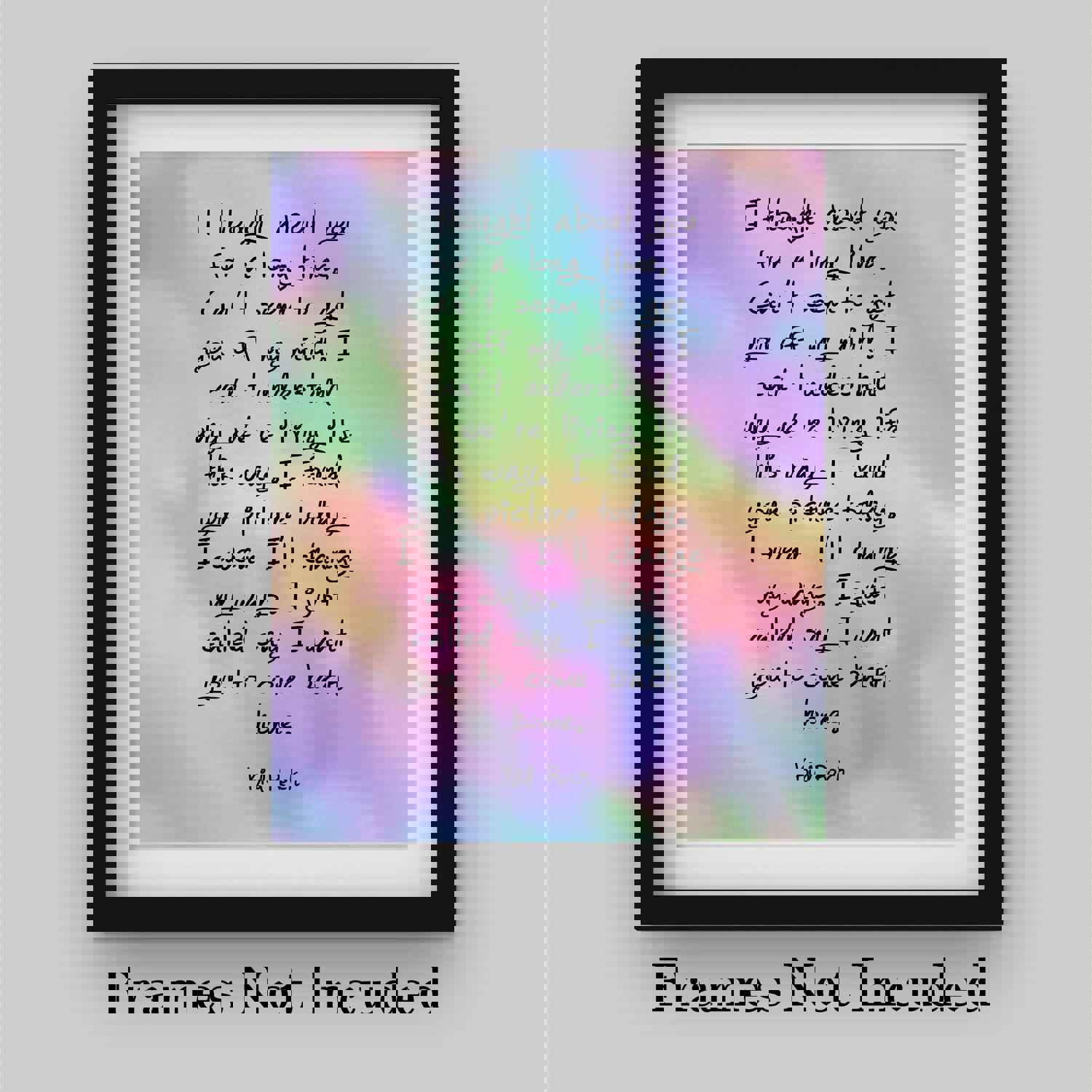 Kid Rock & Sheryl Crow-Picture Song Lyrics Wall Art Sign - 8 x 10 Rock Music Poster Print - Ready to Frame