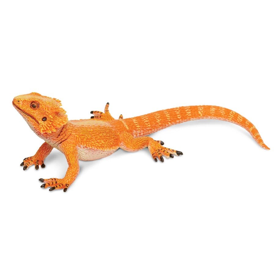 Bearded Dragon Toy Figure - Hand Painted Reptile Figurine