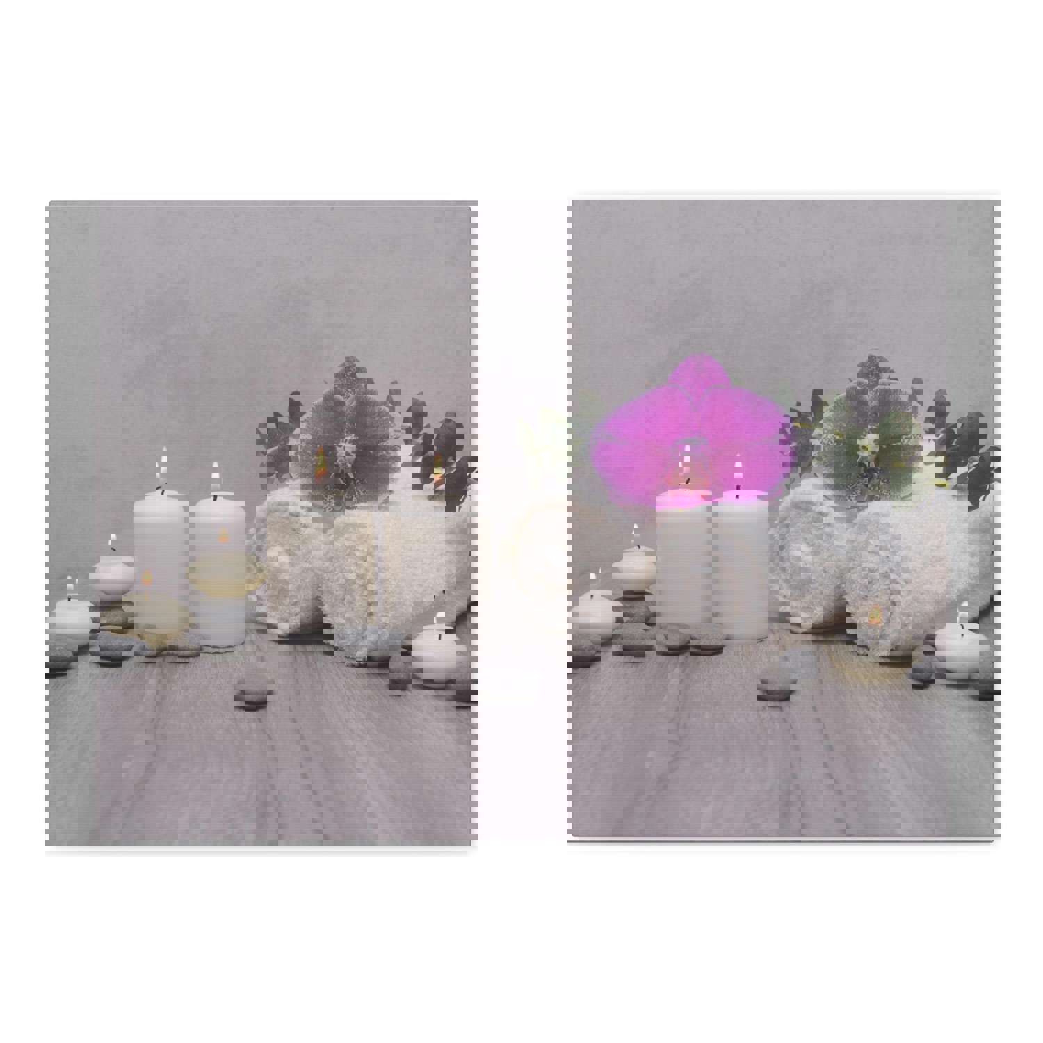 Green Leaves Forest Floral Nature Photography Canvas Wall Art Towel for Home Decor