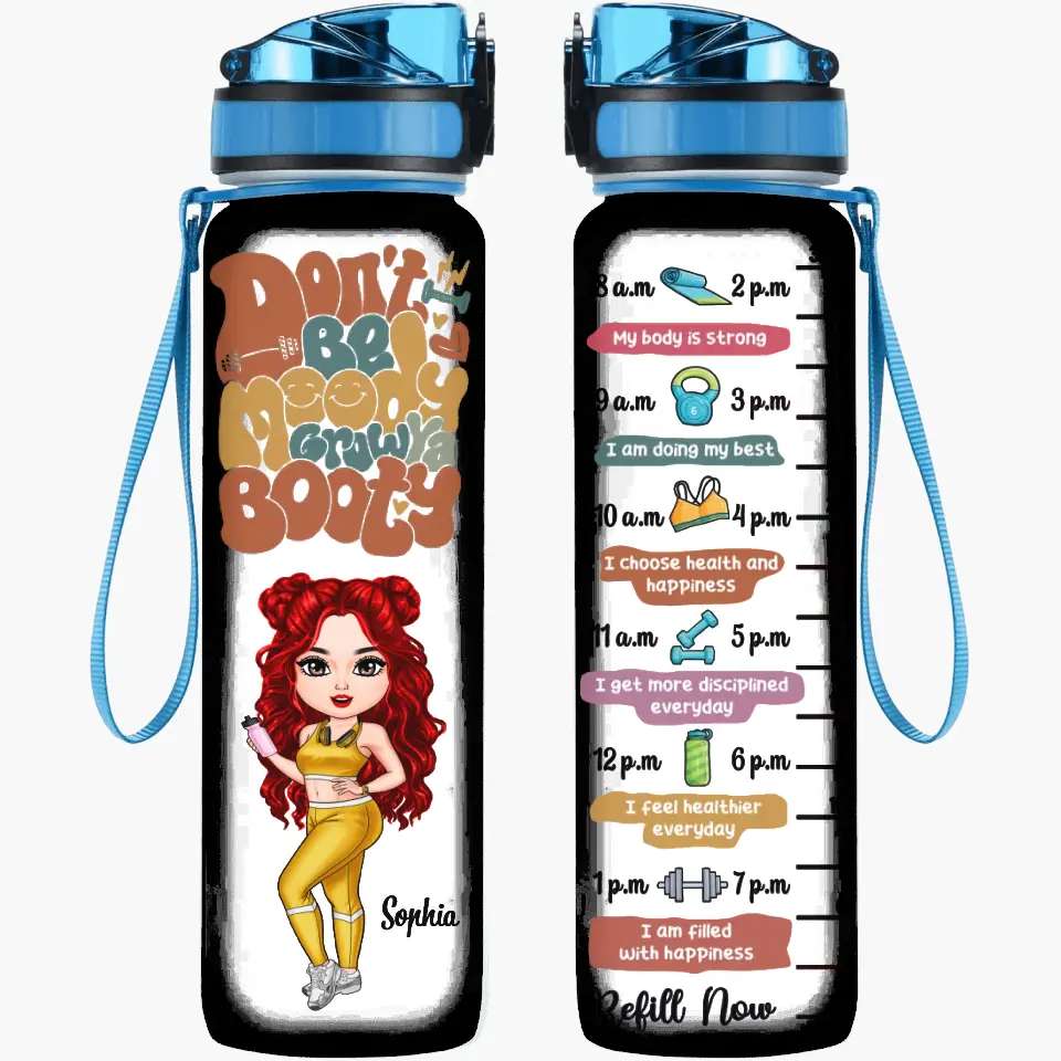 Personalized Custom Water Tracker Bottle - Motivational Gift for Gym Enthusiasts