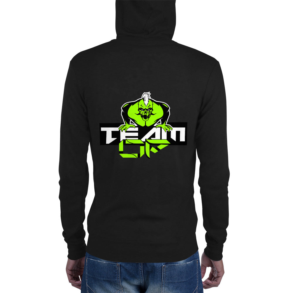 Unisex Lightweight Zip-Up Hoodie with Kangaroo Pocket
