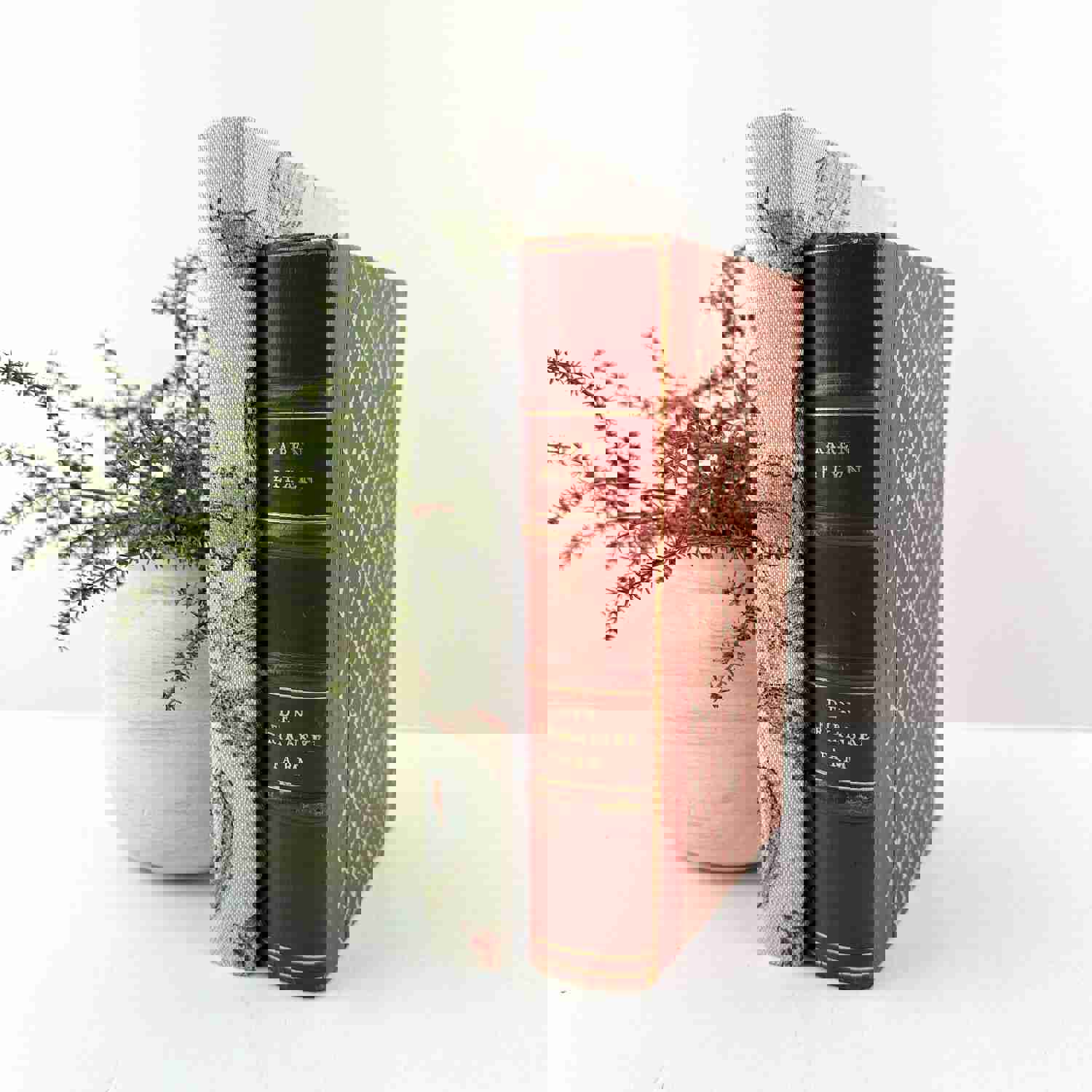 Red Decorative Book Set for Home Decor