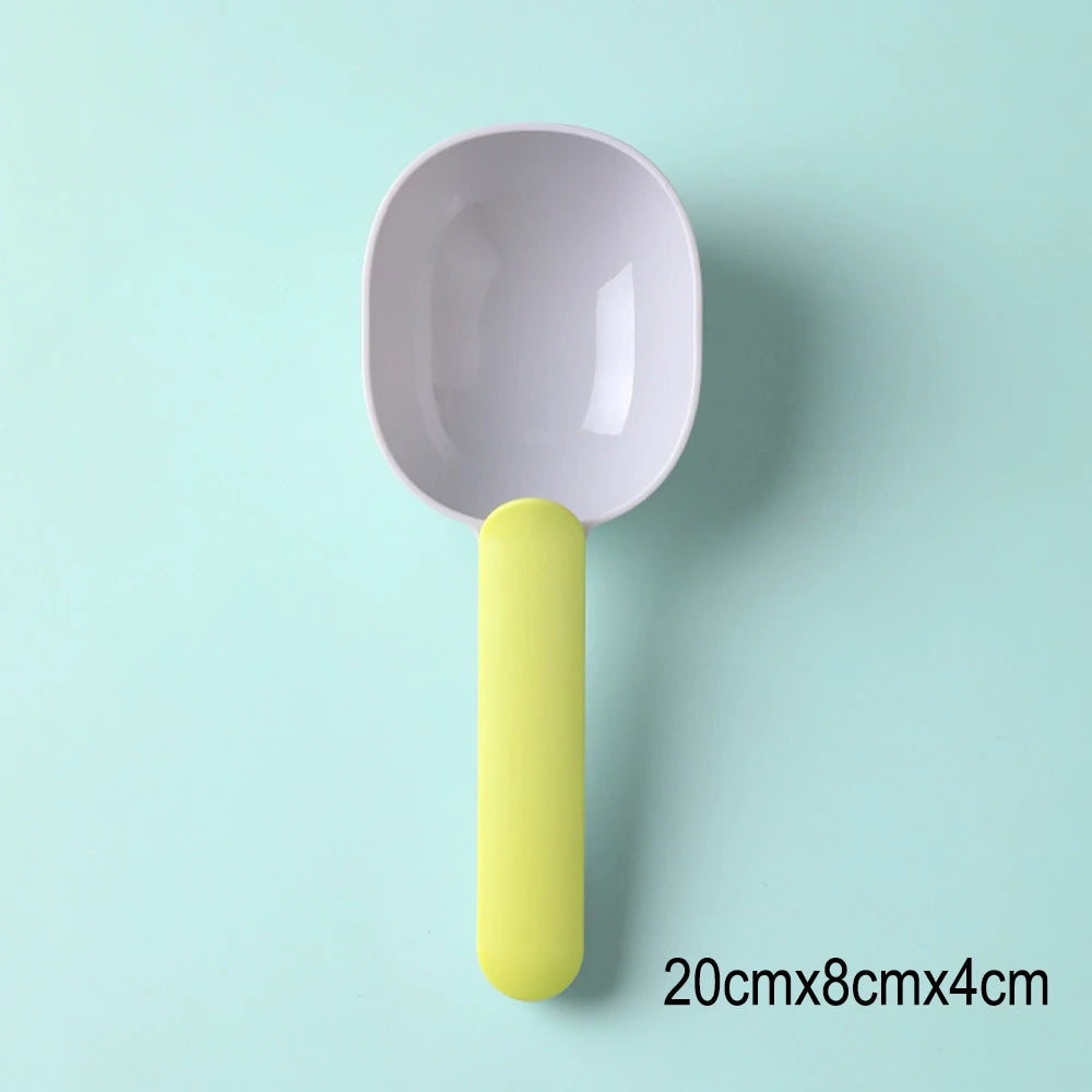Multifunctional Pet Food Scoop with Sealing Clip - ABS Plastic, 50g Capacity