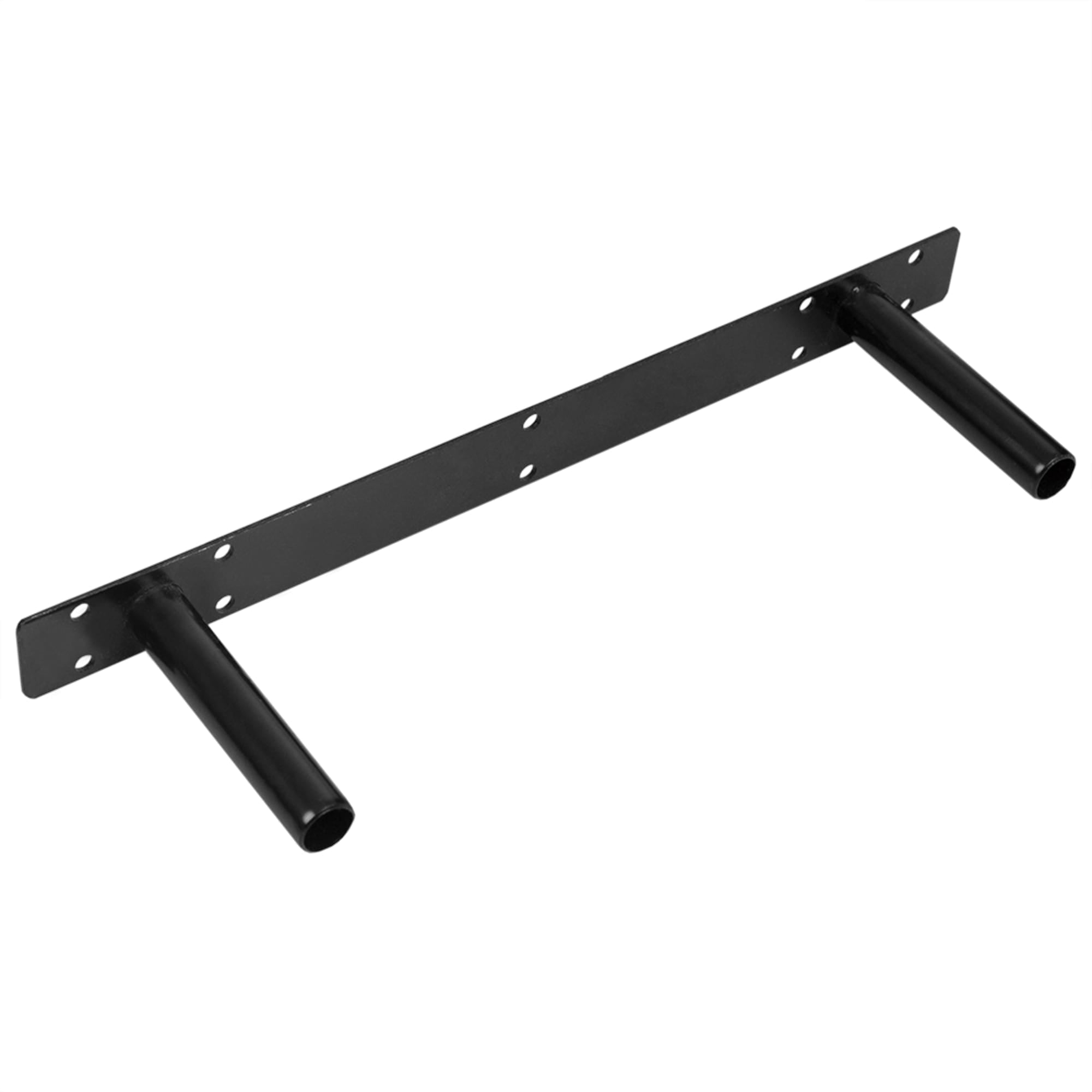 Long Rectangle Floating Wood Shelf, Black