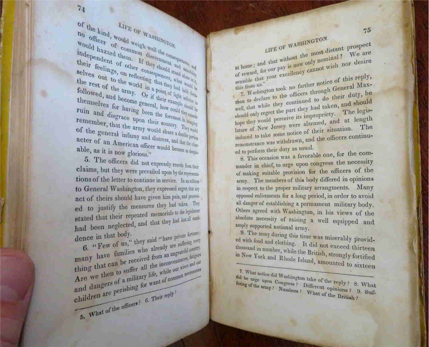 Life of George Washington 1838 Goodrich Illustrated Biography Children's Book