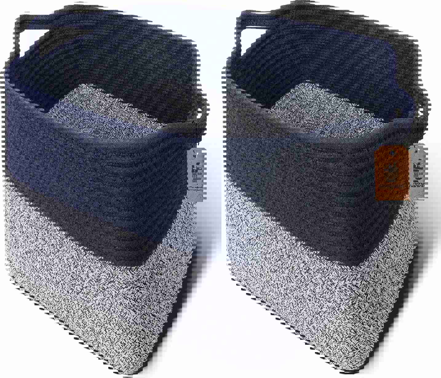 Goodpick Cube Storage Bins - Versatile Woven Basket for Home & Office Organization