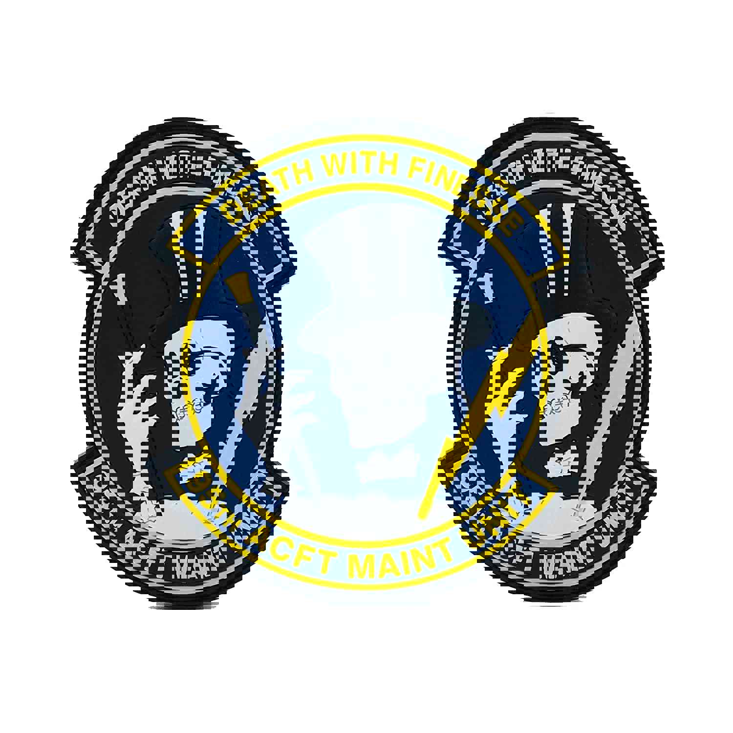 95th ACFT Maint Unit Squadron - Vinyl Decal Patch - Custom Sizes Available