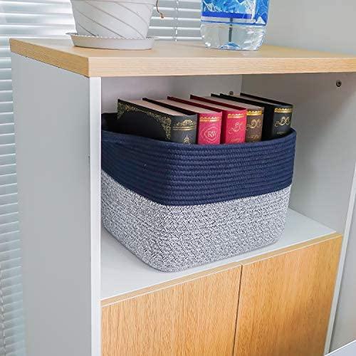 Goodpick Cube Storage Bins - Versatile Woven Basket for Home & Office Organization