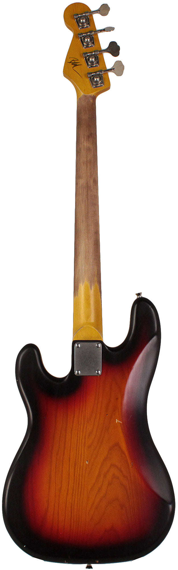 Nash PB-63 Bass Guitar, 3-Tone Sunburst, Tortoise Shell, Light Aging