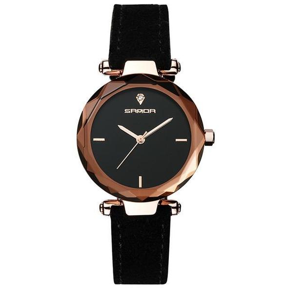 Sanda Waterproof Fashion Ladies Watch - Korean Style Simple Quartz Watch for Students