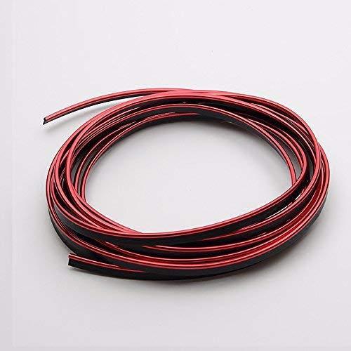 YIJINSHENG 3D Car Interior & Exterior Decoration Moulding Trim Strip (Silver, 8 Meters)