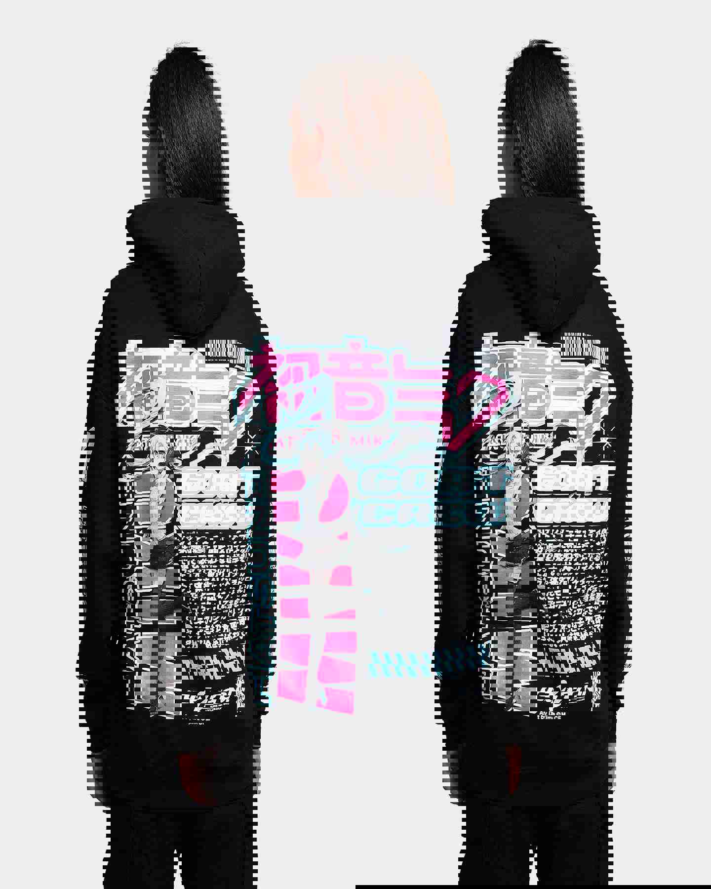 Goat Crew X Hatsune Miku Magazine Hoodie Black