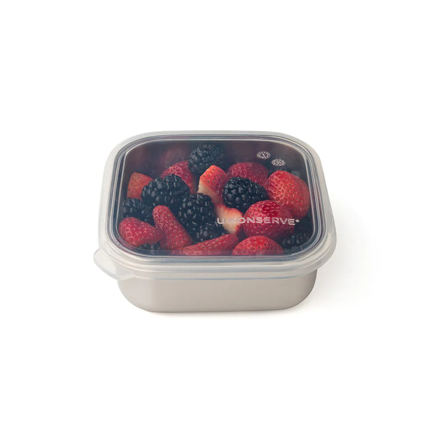 U KONSERVE Stainless Steel Food Storage Containers with Silicone Lids