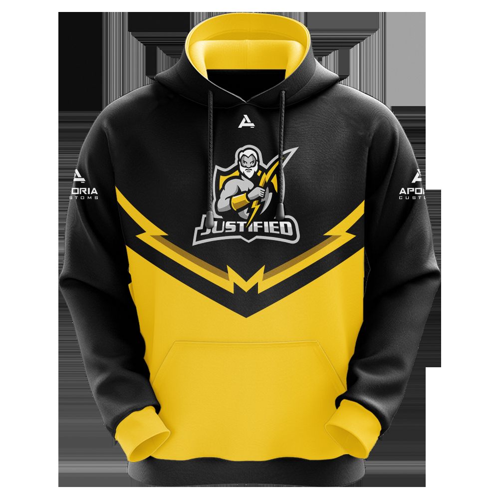 Justified Sublimated Hoodie - Custom Fitted Polyester Hoodie