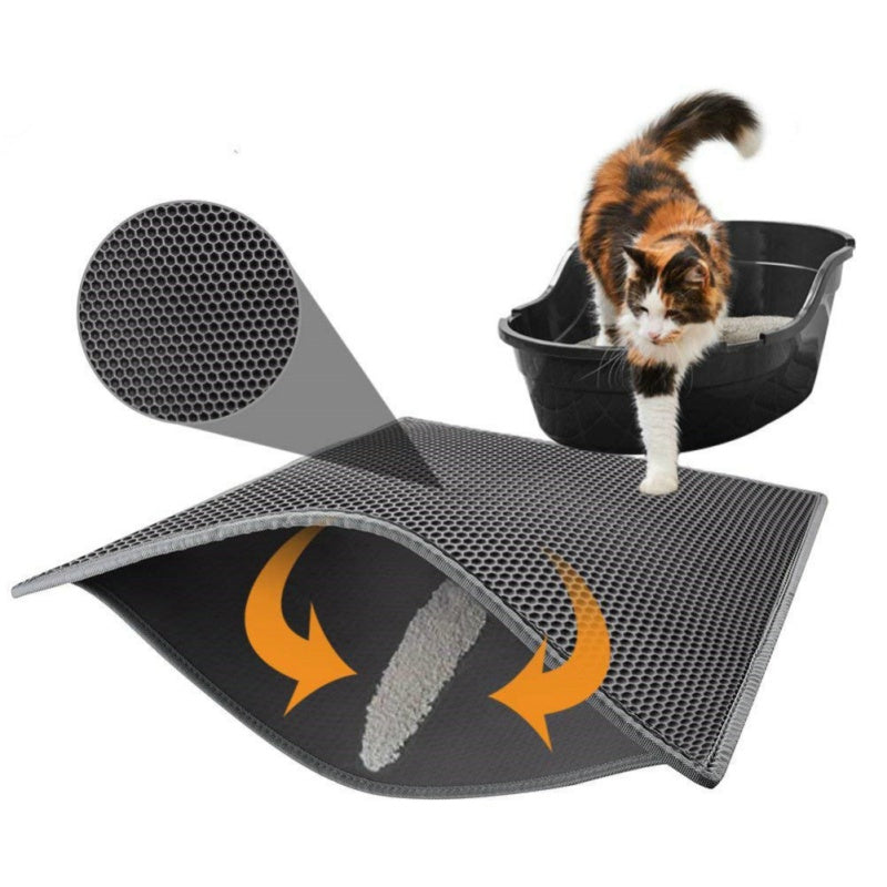 Honeycomb Cat Litter Pad - Waterproof Urine Proof Pet Mat