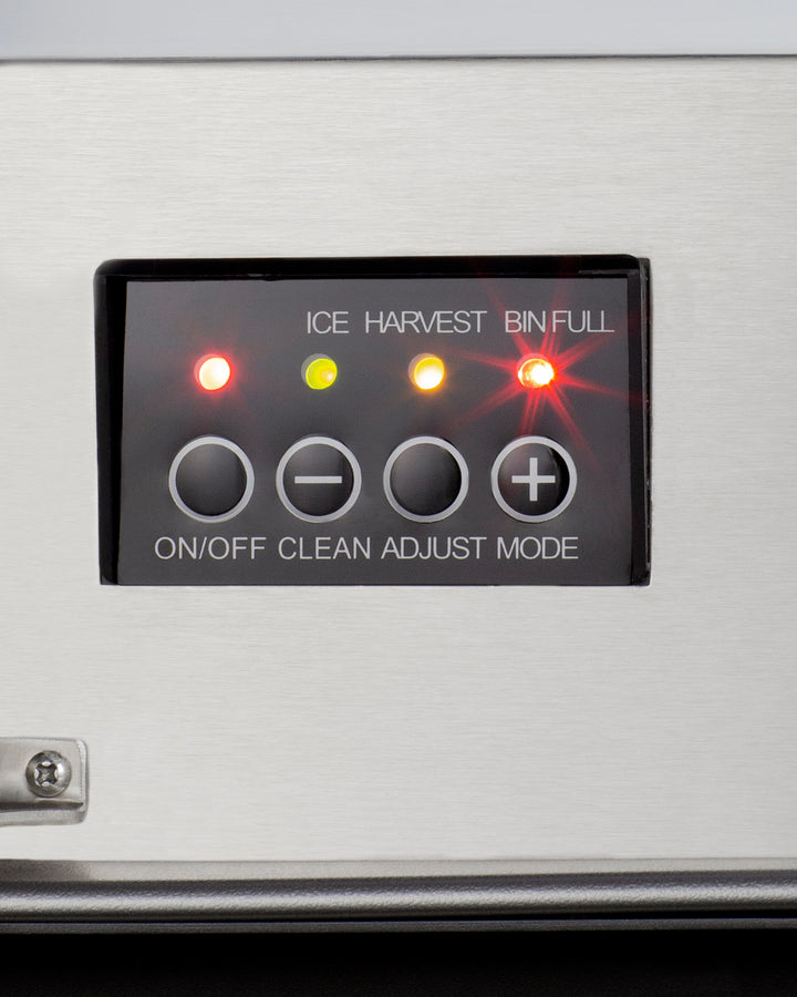 Summit - 15 ADA-Compliant Clear Ice Maker, 25 lb. Storage Capacity, Panel-Ready (BIM44GCSSIFADA)