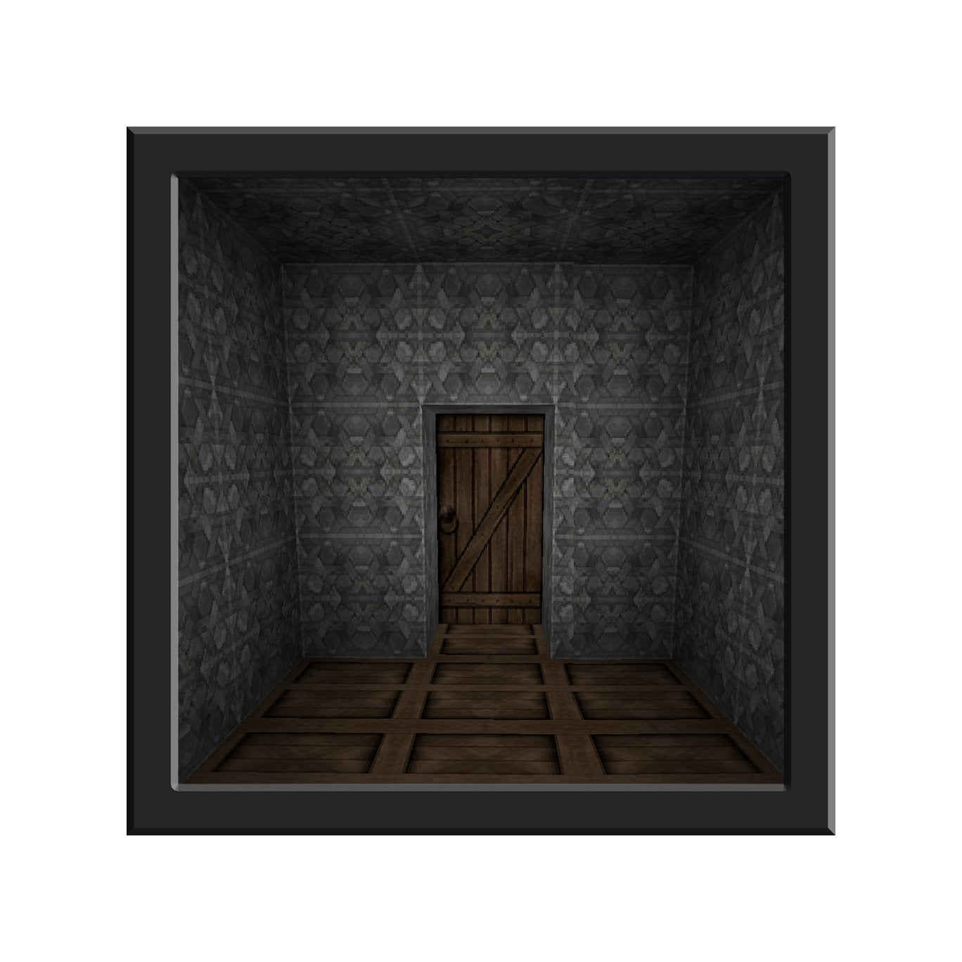 Minecraft Themed Secret Room Door Decal - 14" x 14"