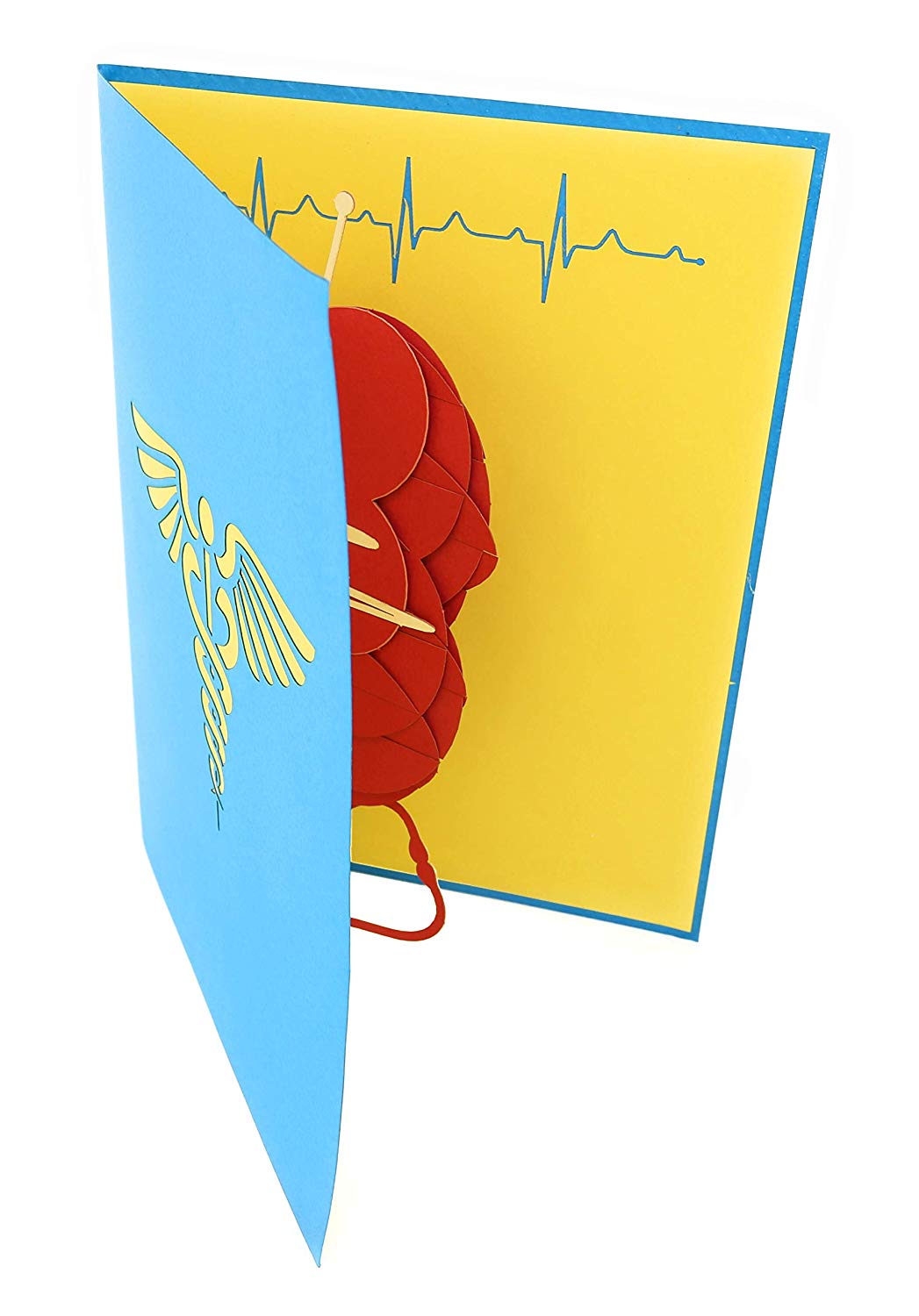 Healthcare Heart Pop Up Card for Medical Professionals