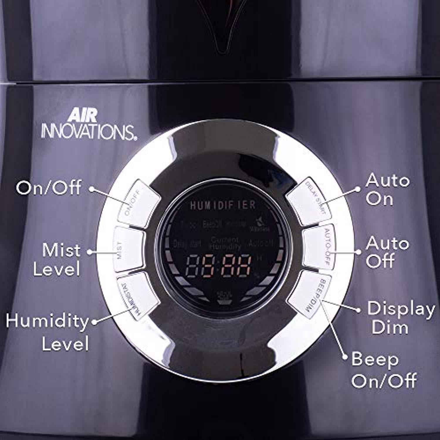 Air Innovations 901D High Capacity Cool Mist Ultrasonic Digital Humidifier for Large Rooms