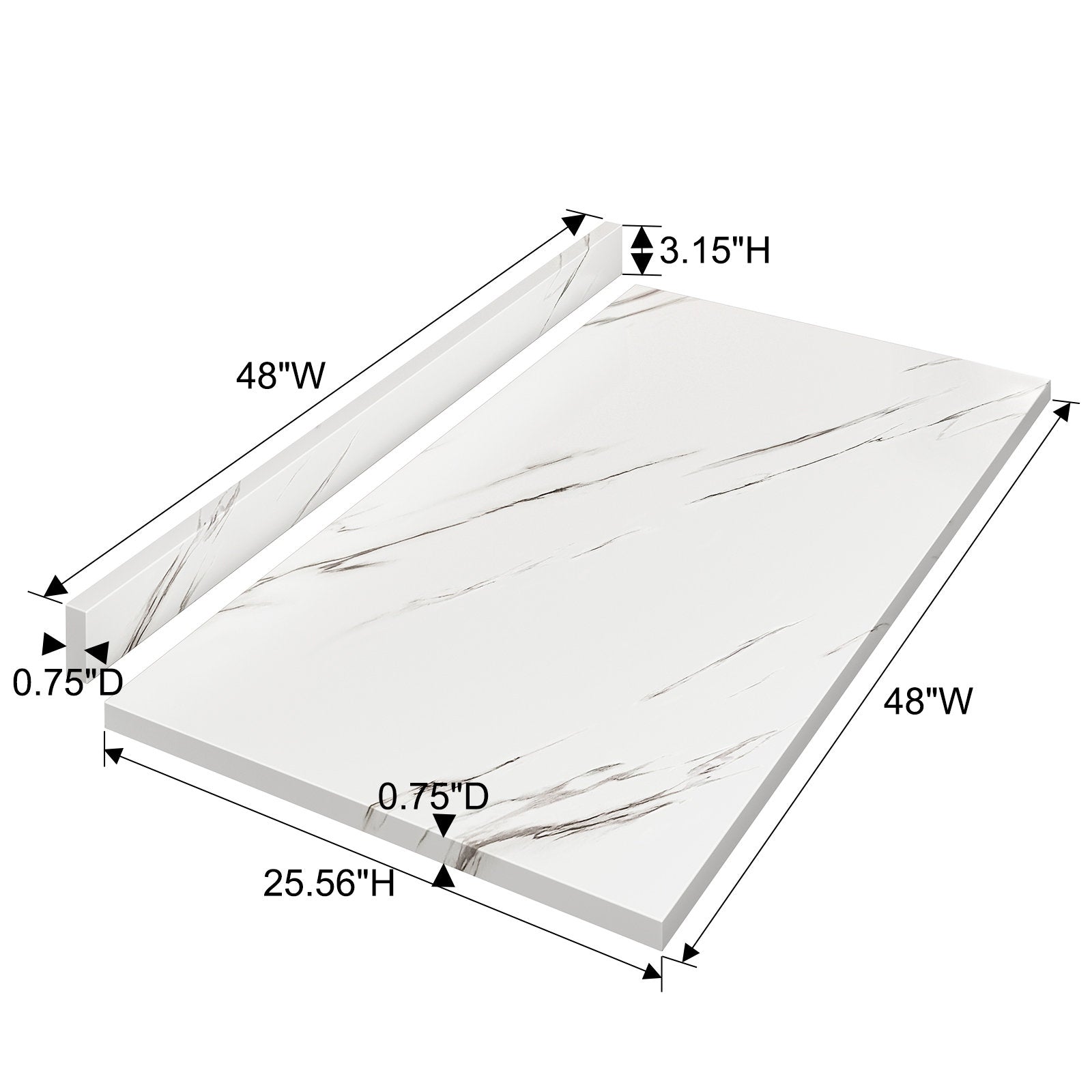 Versatile Laminate Rectangular Table Top for Multiple Uses