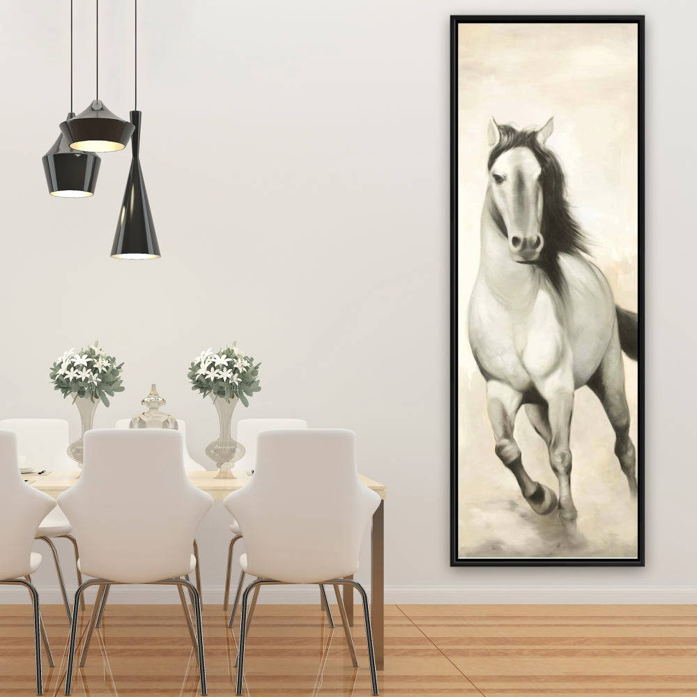 Graceful Horse Fine Art Gallery Wrapped Canvas 16x48