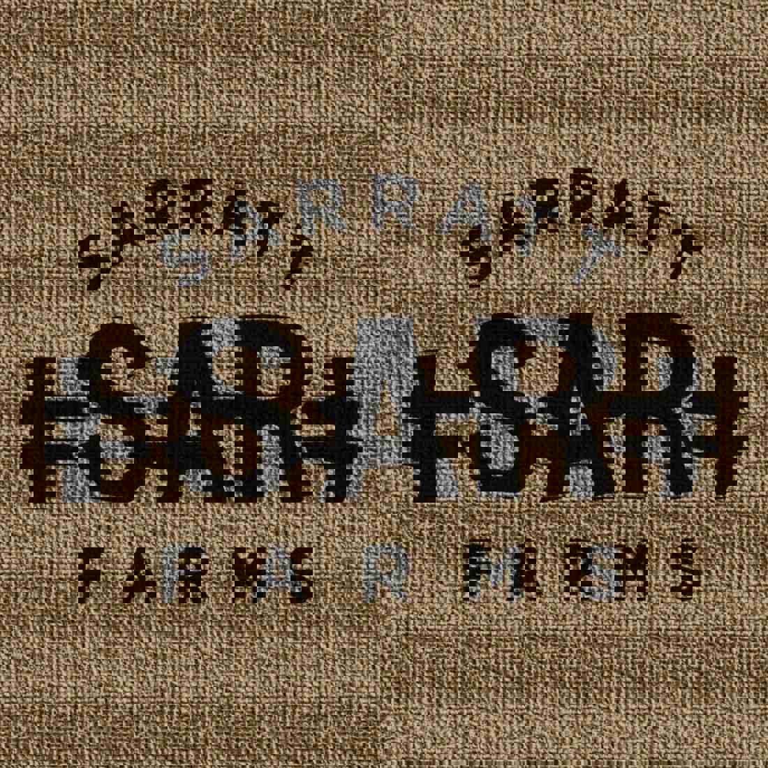 4 Custom Printed Burlap Fitted Table Cover - Single Color Print